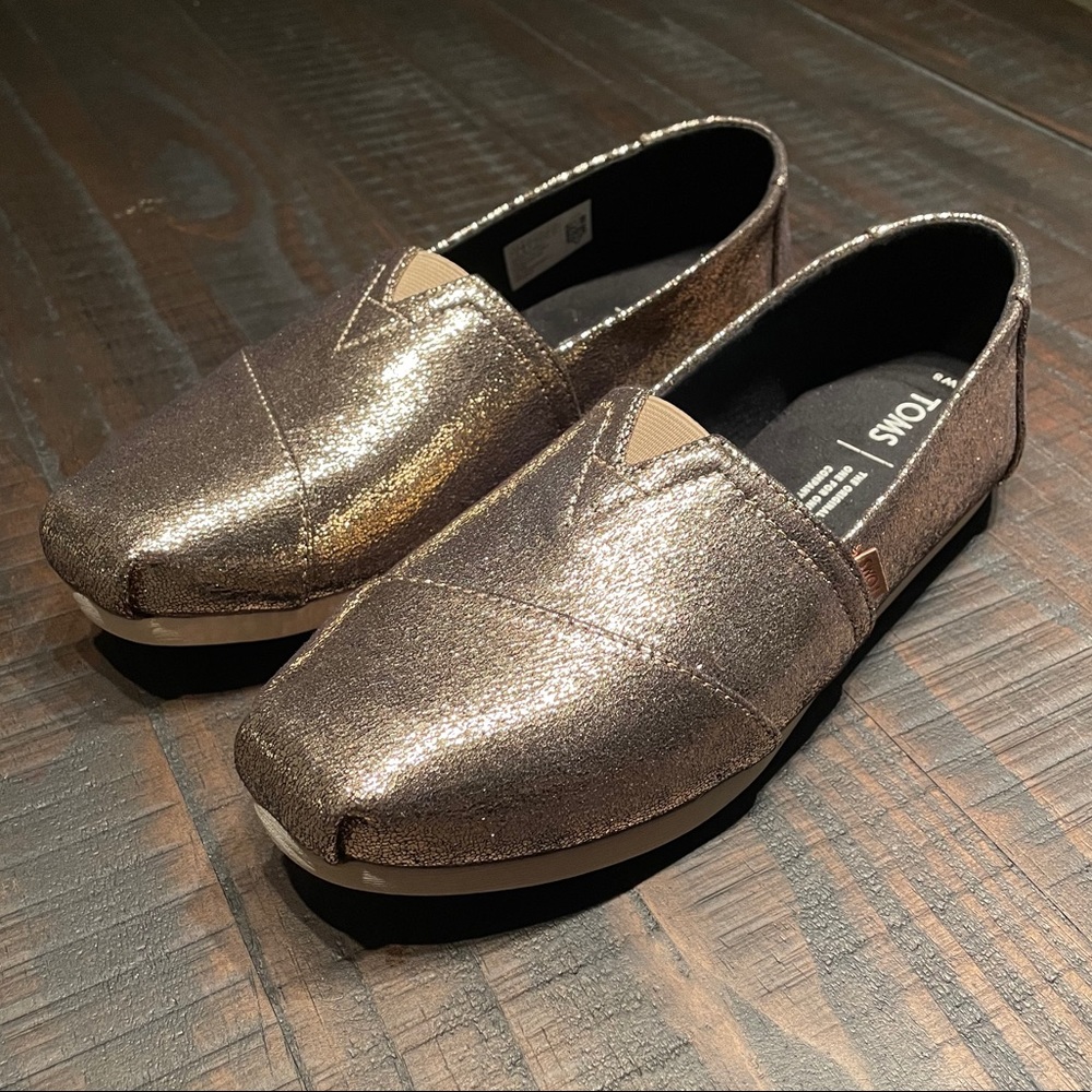 TOMS Classic Gold Crackle Shimmer